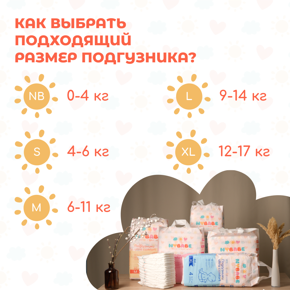 Подгузники NYBABE Ultra Comfort M (6-11 кг) 60 шт. - фото 13
