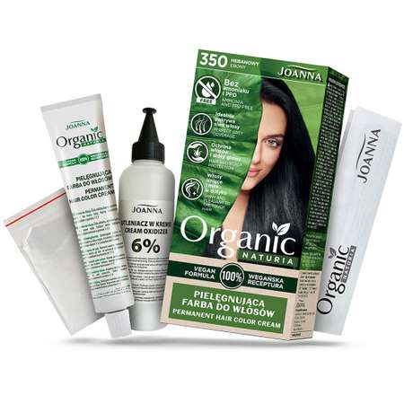 Краска для волос JOANNA Organic naturia (тон 350) черный