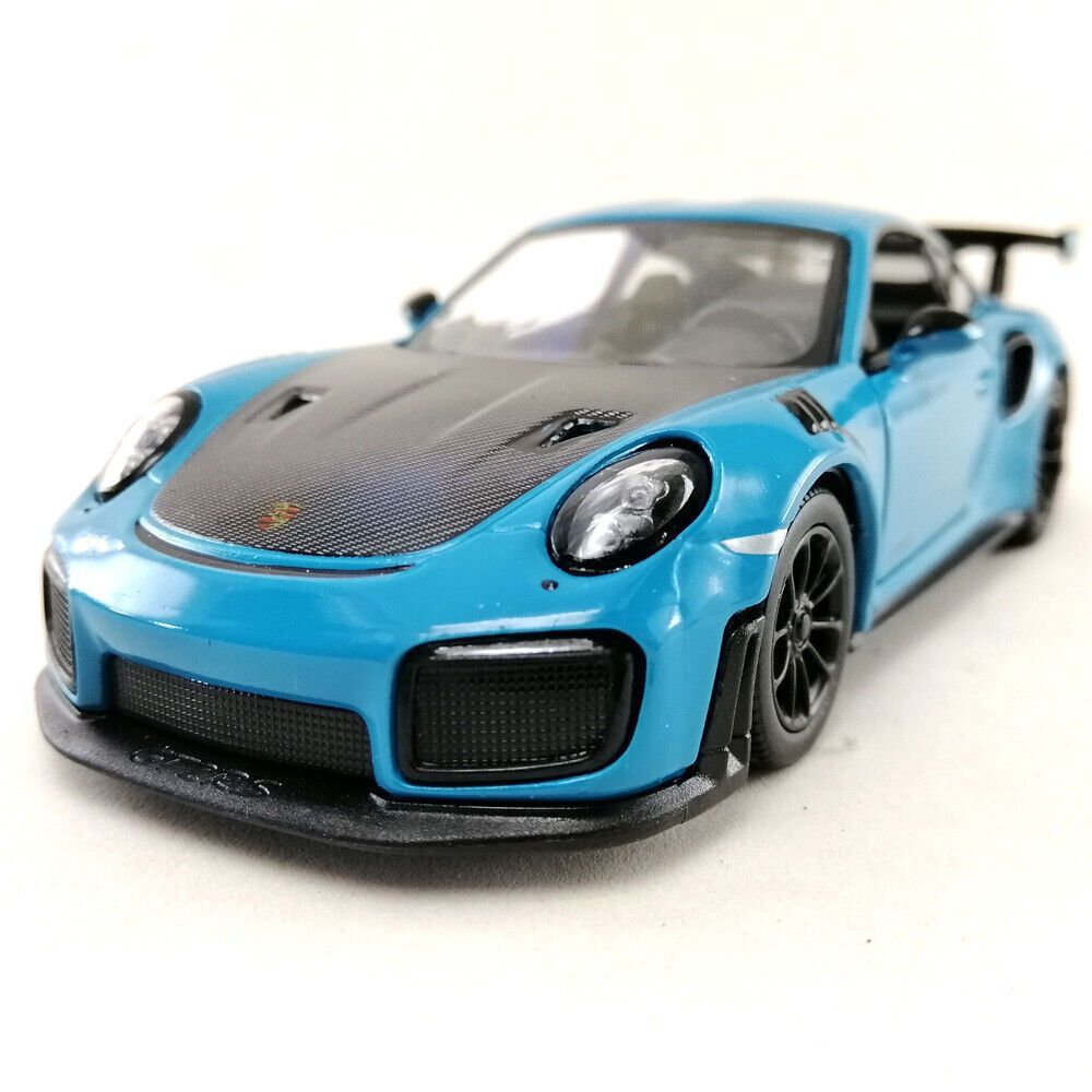 Автомобиль KINSMART Porsche 911 GT2 RS бирюзовая 1:36 КТ5408/1 - фото 1