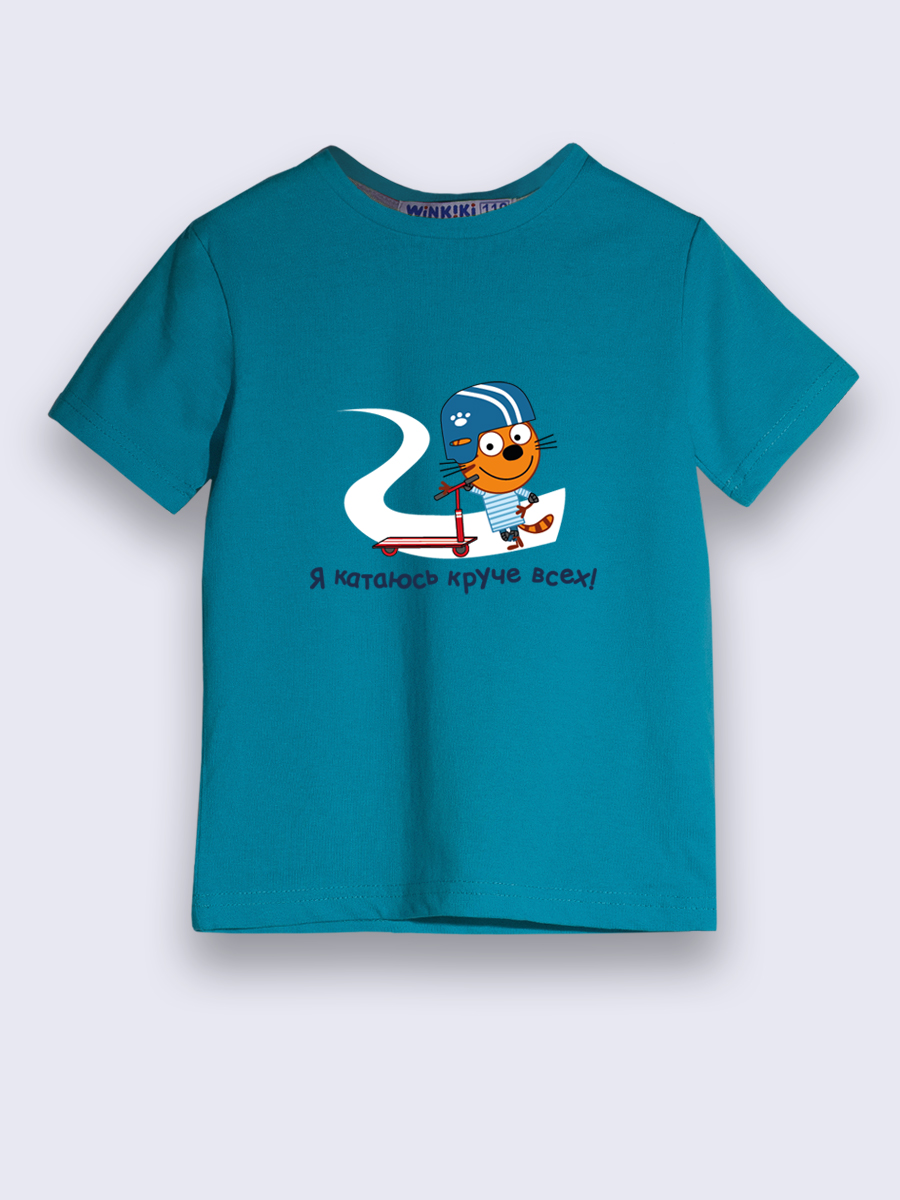 Футболка Три кота TK25252410/Голубой - фото 1