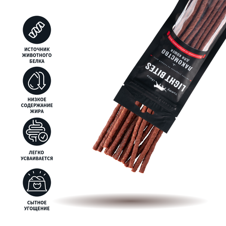 Лакомства для кошек LIGHT BITES 45г Колбаски из говядины LB018