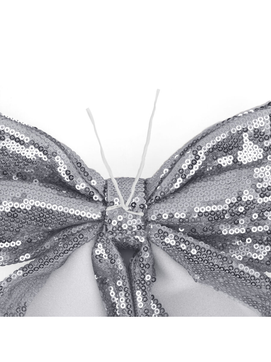 Елочные игрушки Золотая сказка украшение новогодней елки Бант с пайетками 20x22 см - фото 10