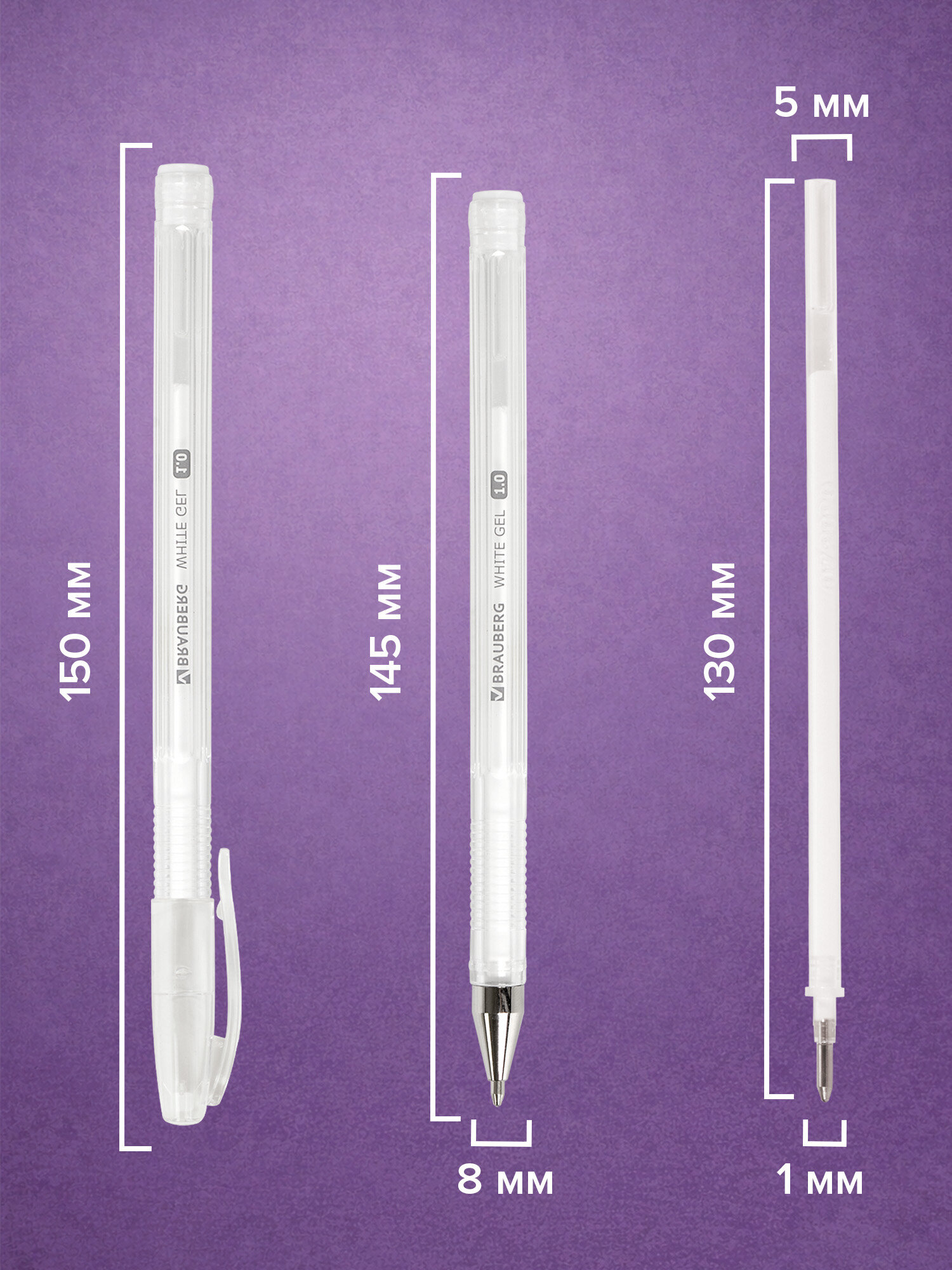 Ручка гелевая Brauberg 12 шт. - фото 4