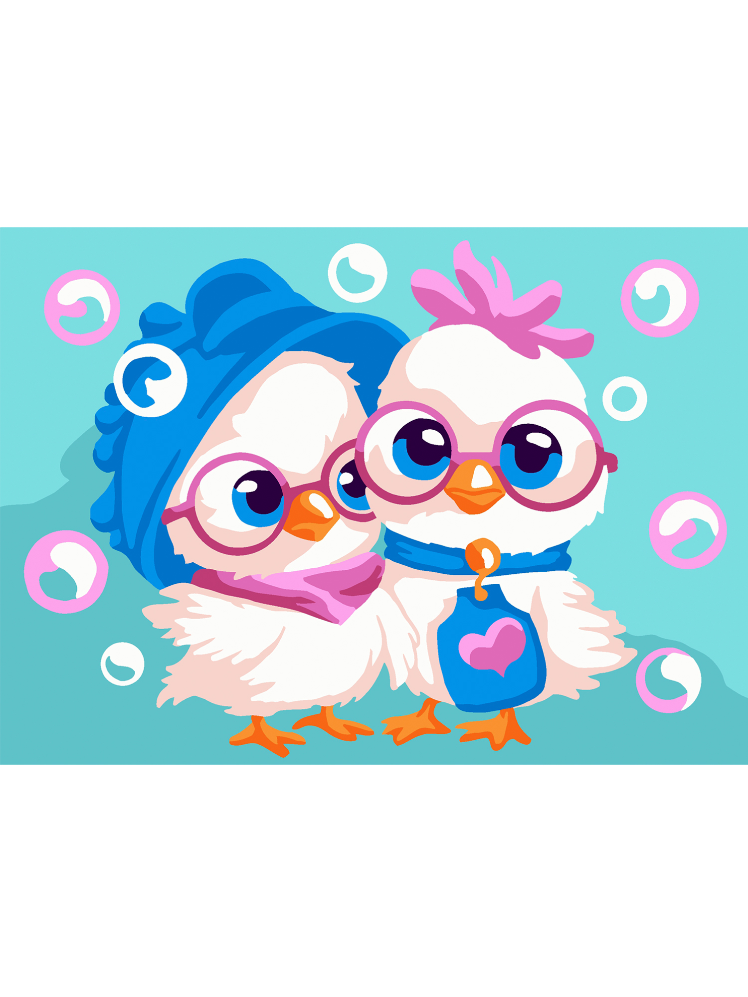 Картина по номерам Hobby Paint Друзья цыплята в ассортименте - фото 2