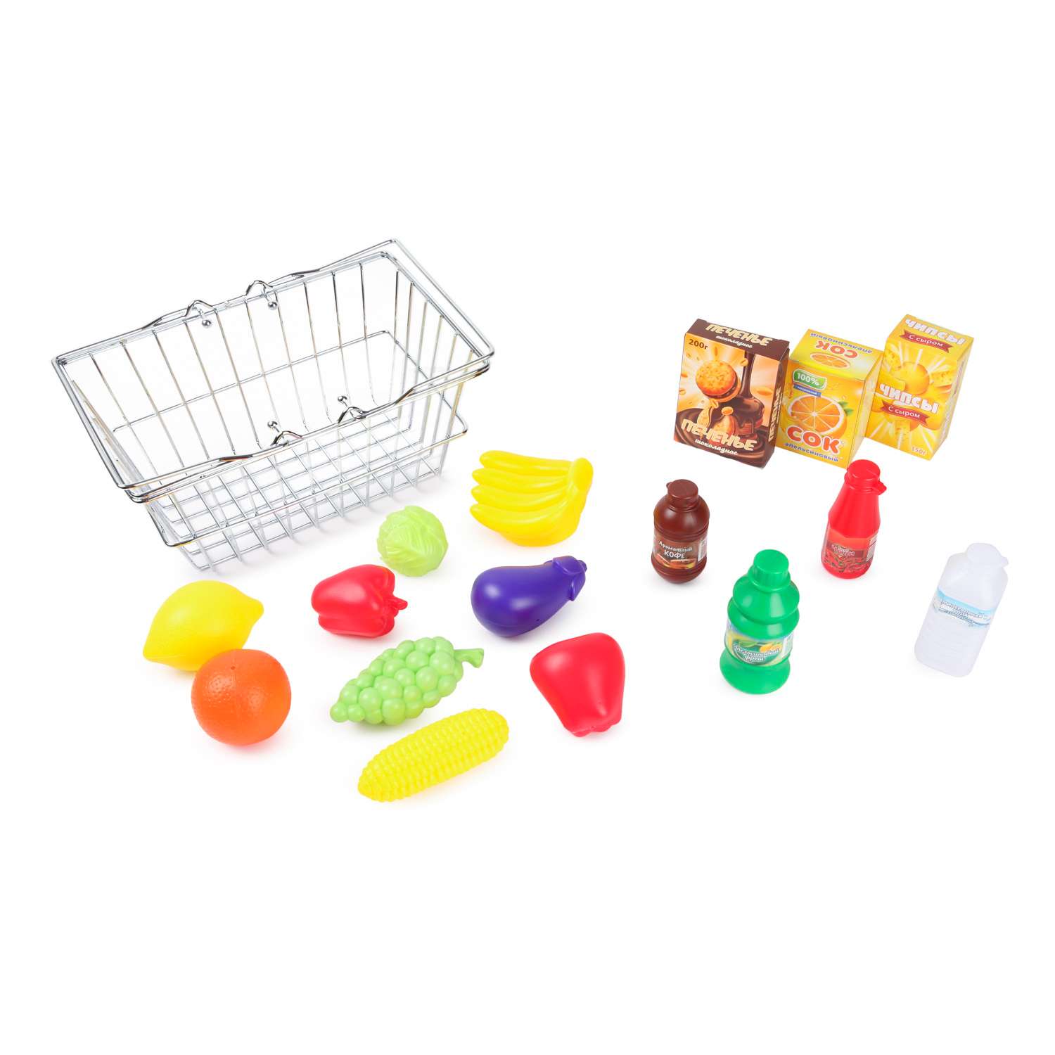 Игровой набор Demi Star продукты, тележки и корзинки, касса - фото 1