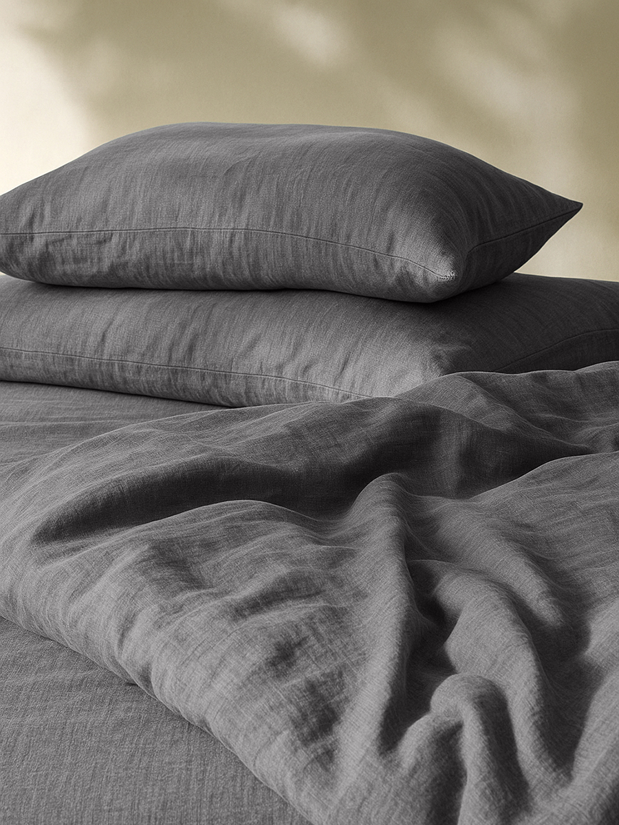 Комплект постельного белья BRAVO Organic графит 6 предм. - фото 7