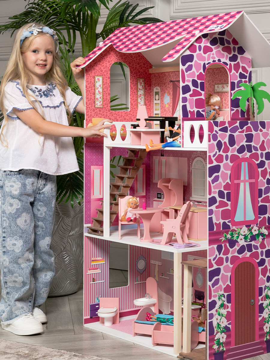 Домик для кукол PAREMO 105 см с мебелью PD318-03 - фото 10