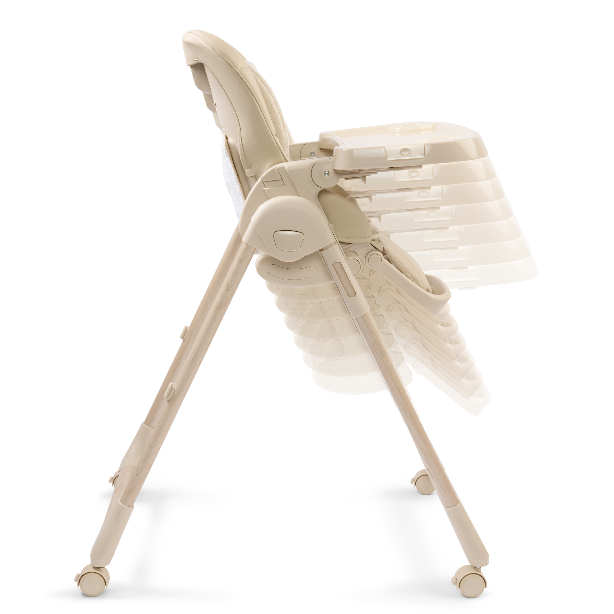 Стульчик для кормления Happy Baby WILLIAM LUX бежевый - фото 16