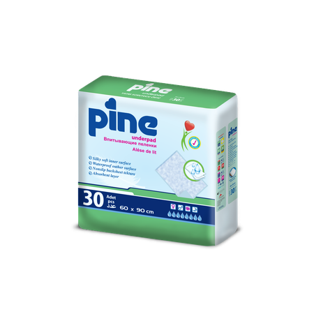 Пелёнки одноразовые Pine 60х90 см 30 шт.