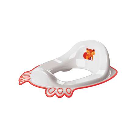 Накладка на унитаз Kidfinity Детская с декором, белая, красная