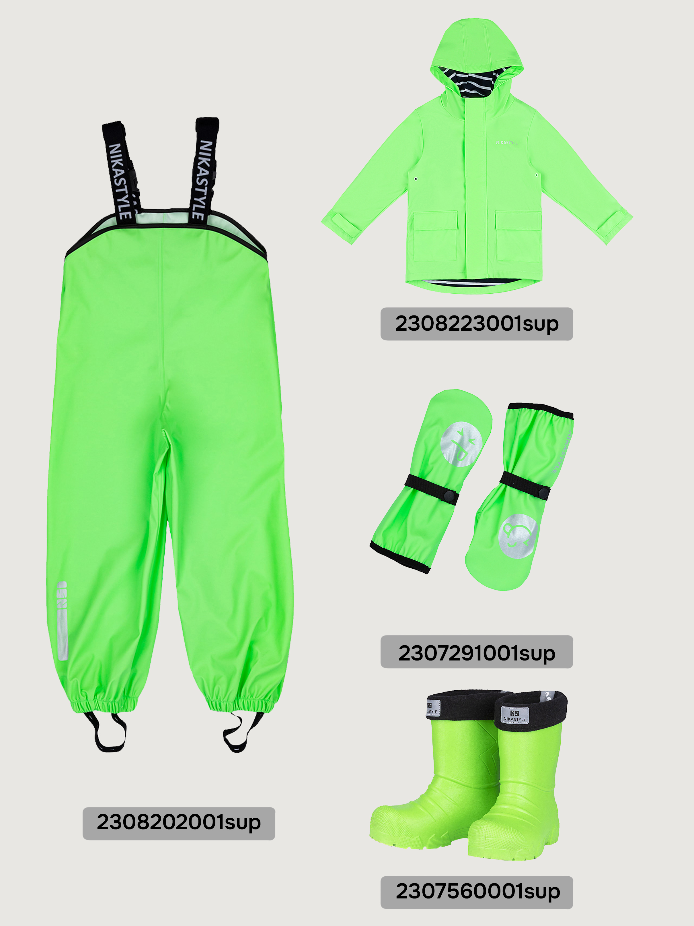 Резиновые сапоги NIKASTYLE 16м5923салатовый_неон - фото 13