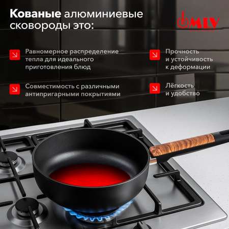 Сковорода глубокая с крышкой Moulin Villa Blackwood 24 см