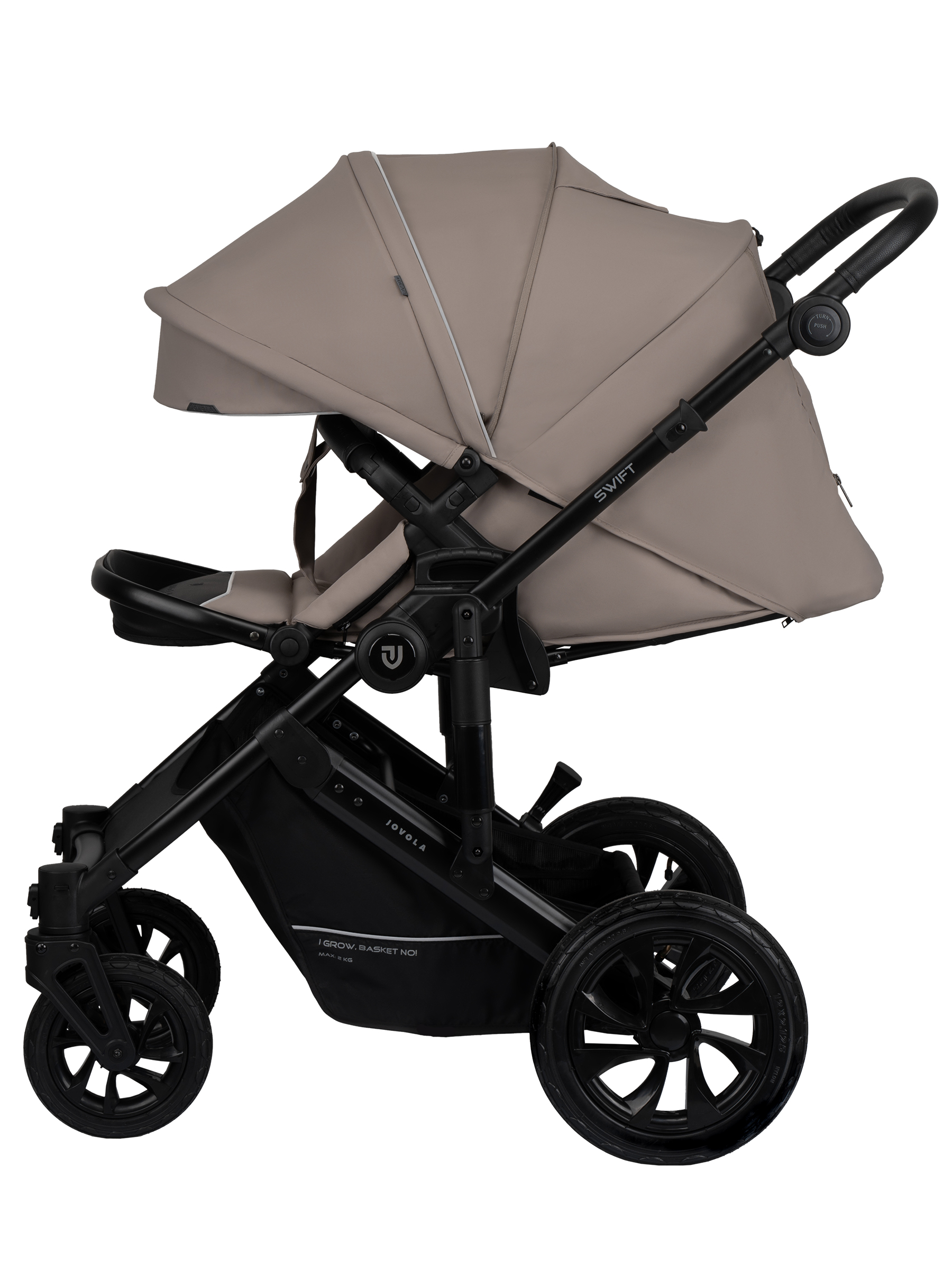 Коляска 3в1 JOVOLA Swift Plus бежевый - фото 12