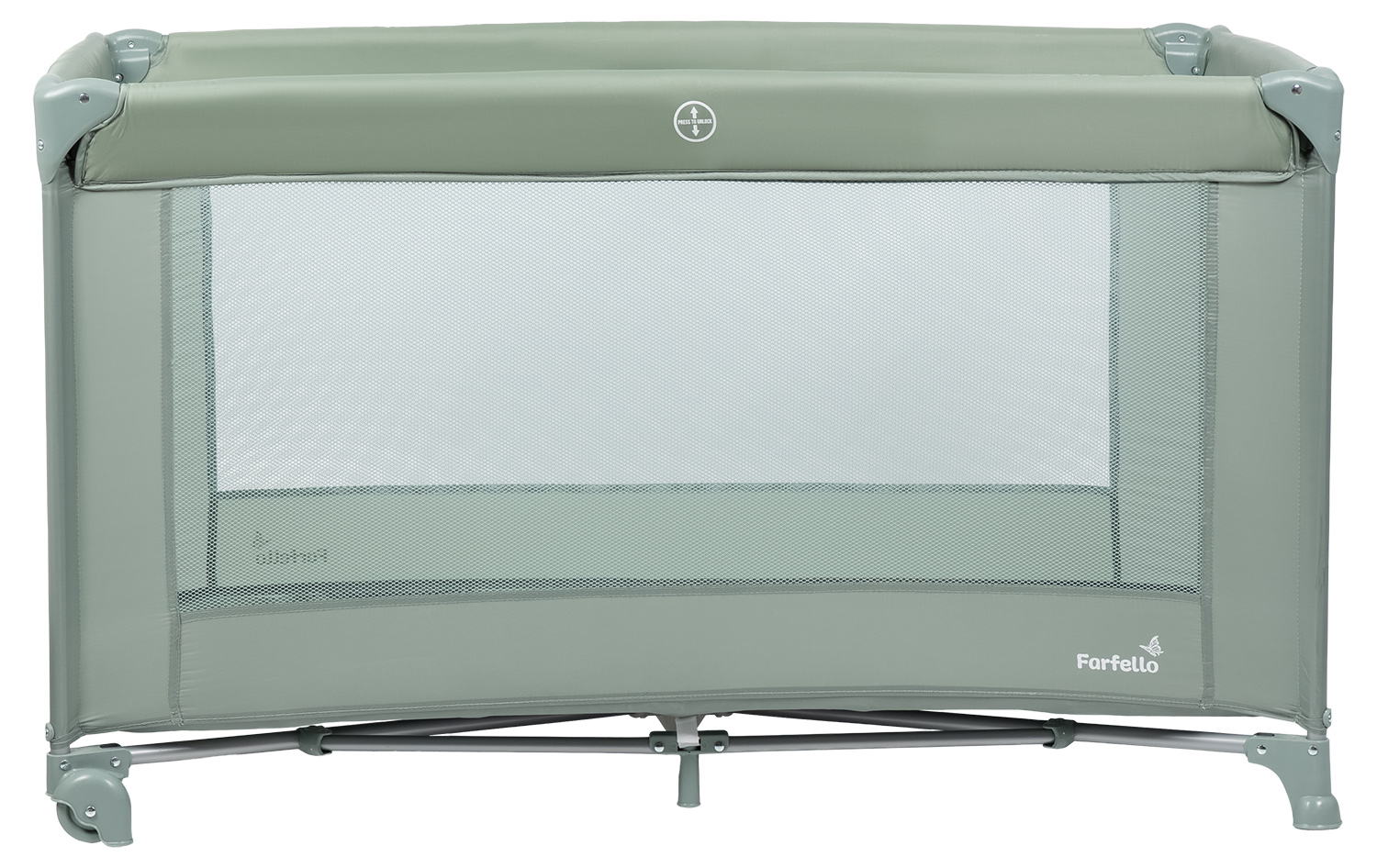Манеж кровать Farfello Fun зеленый FN-2 - фото 7