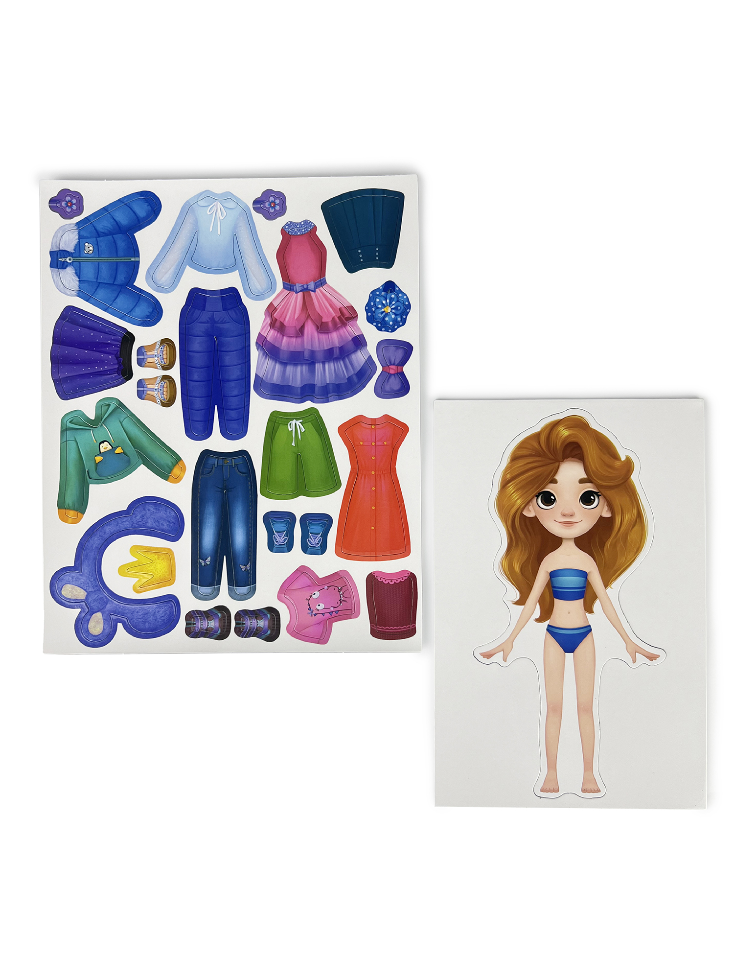 Настольная игра Дрофа-Медиа Игры на магнитах Одень куколку - фото 7