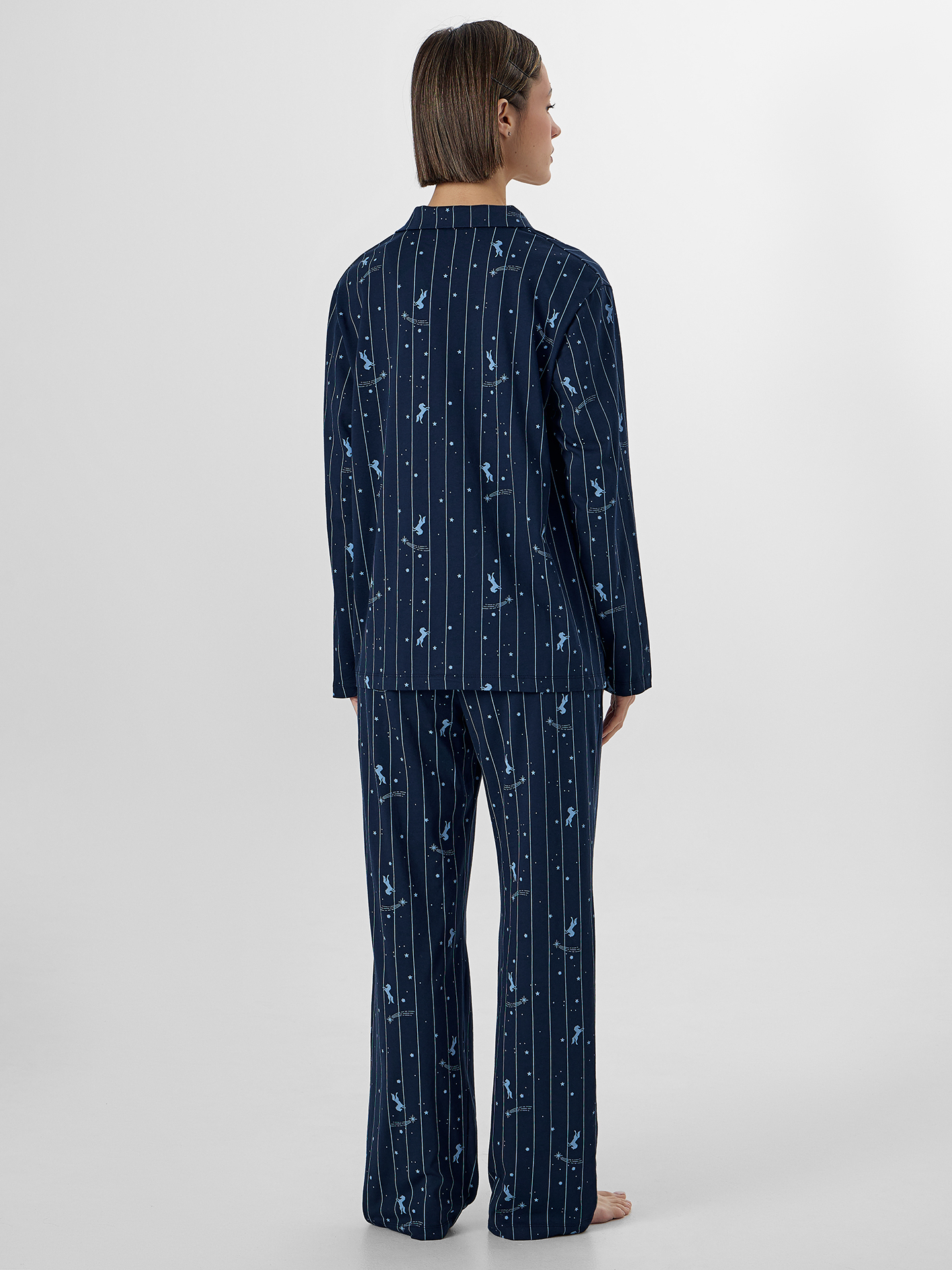 Пижама Mark Formelle (Марк Формэль) 592462/лошади на синей полоске - фото 2