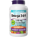 БАД Webber naturals Омега 3-6-9 1200 мг 1610 мг 150 капсул