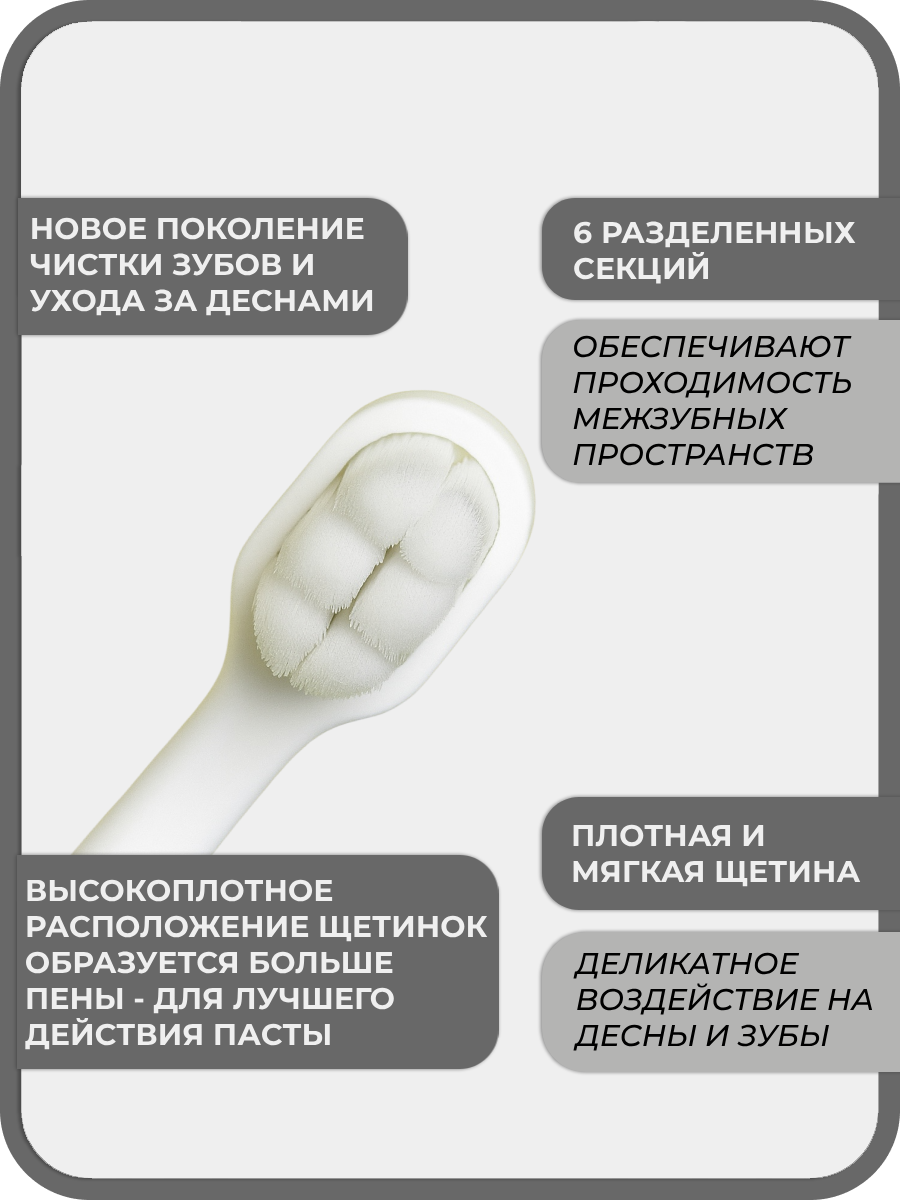 Зубная щетка классическая Чистый Зуб от 2 лет 1 шт. - фото 3