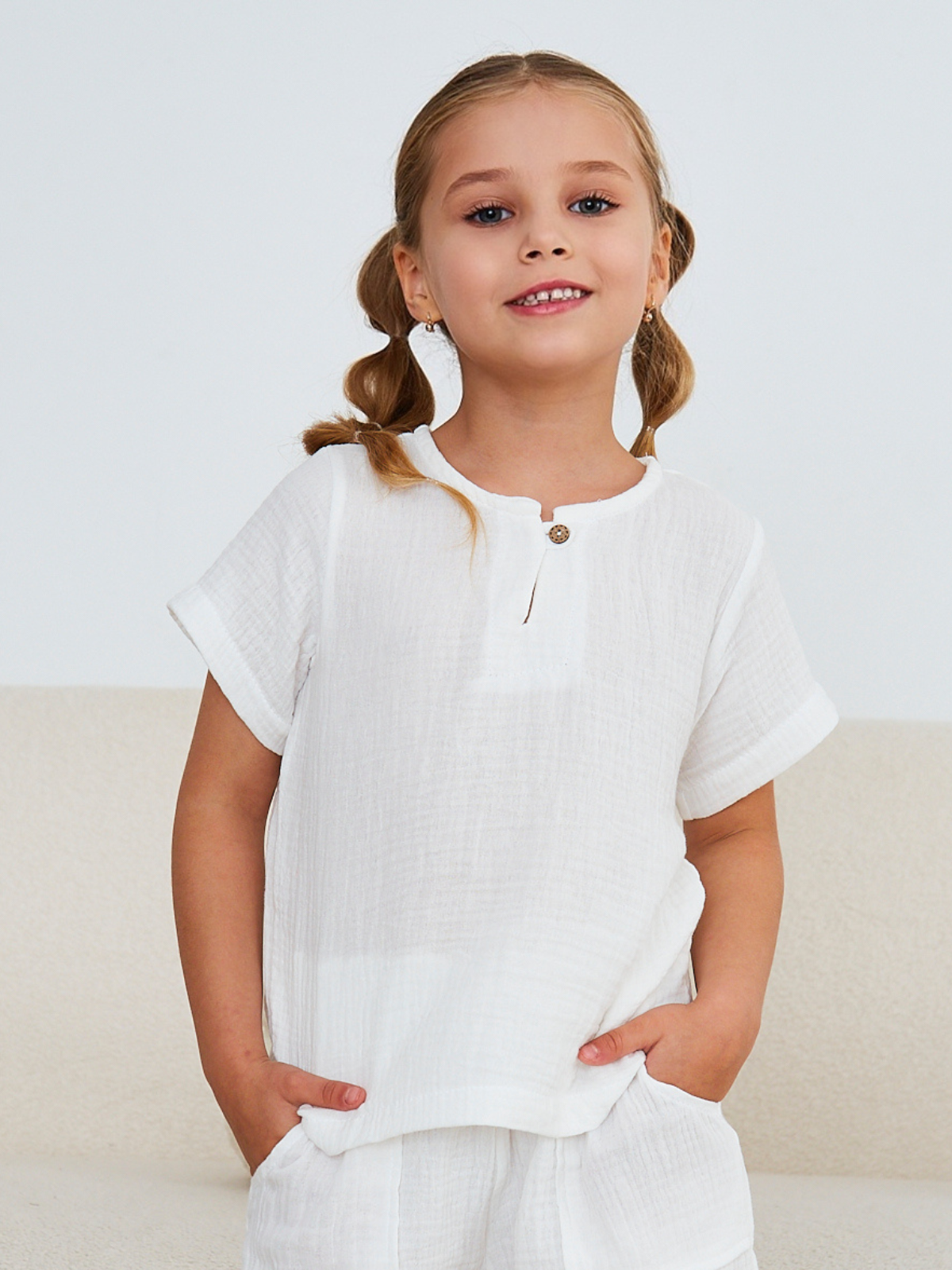 Рубашка MOUN футболка_муслин_белая - фото 15