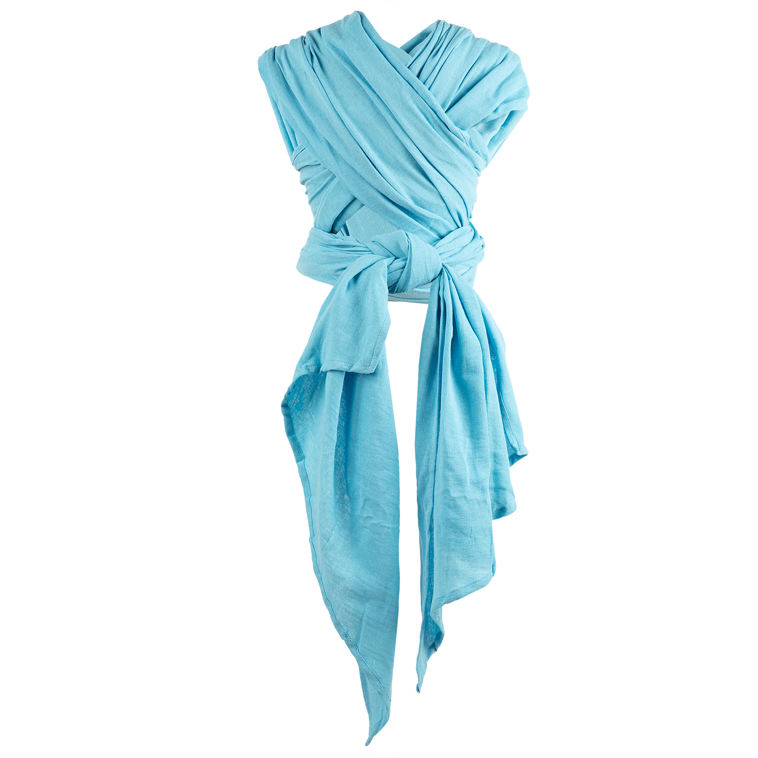 Слинг-шарф inlovery «Муслин» хлопок голубой - фото 13