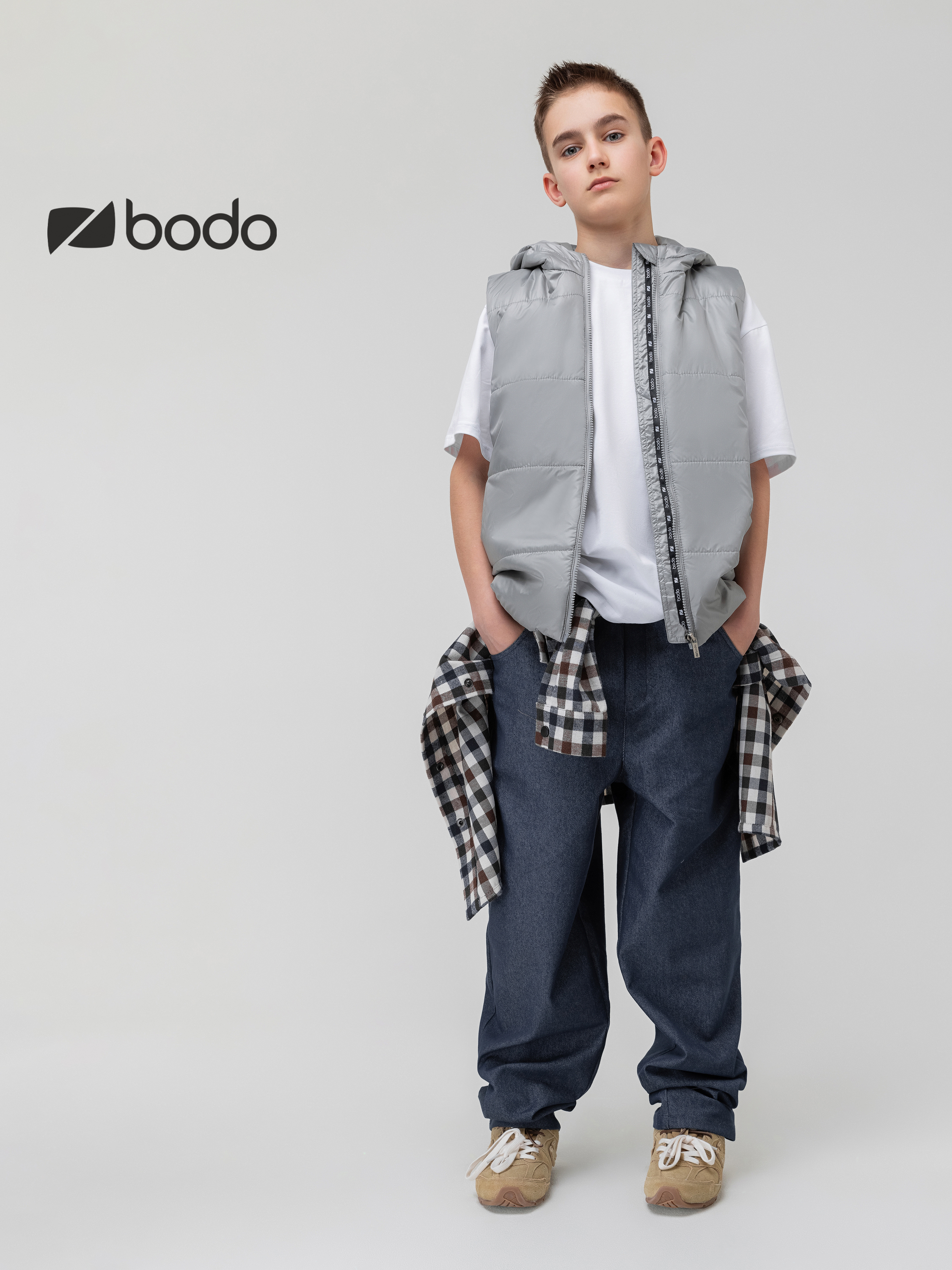 Жилет Bodo 41-6МU_серый - фото 3