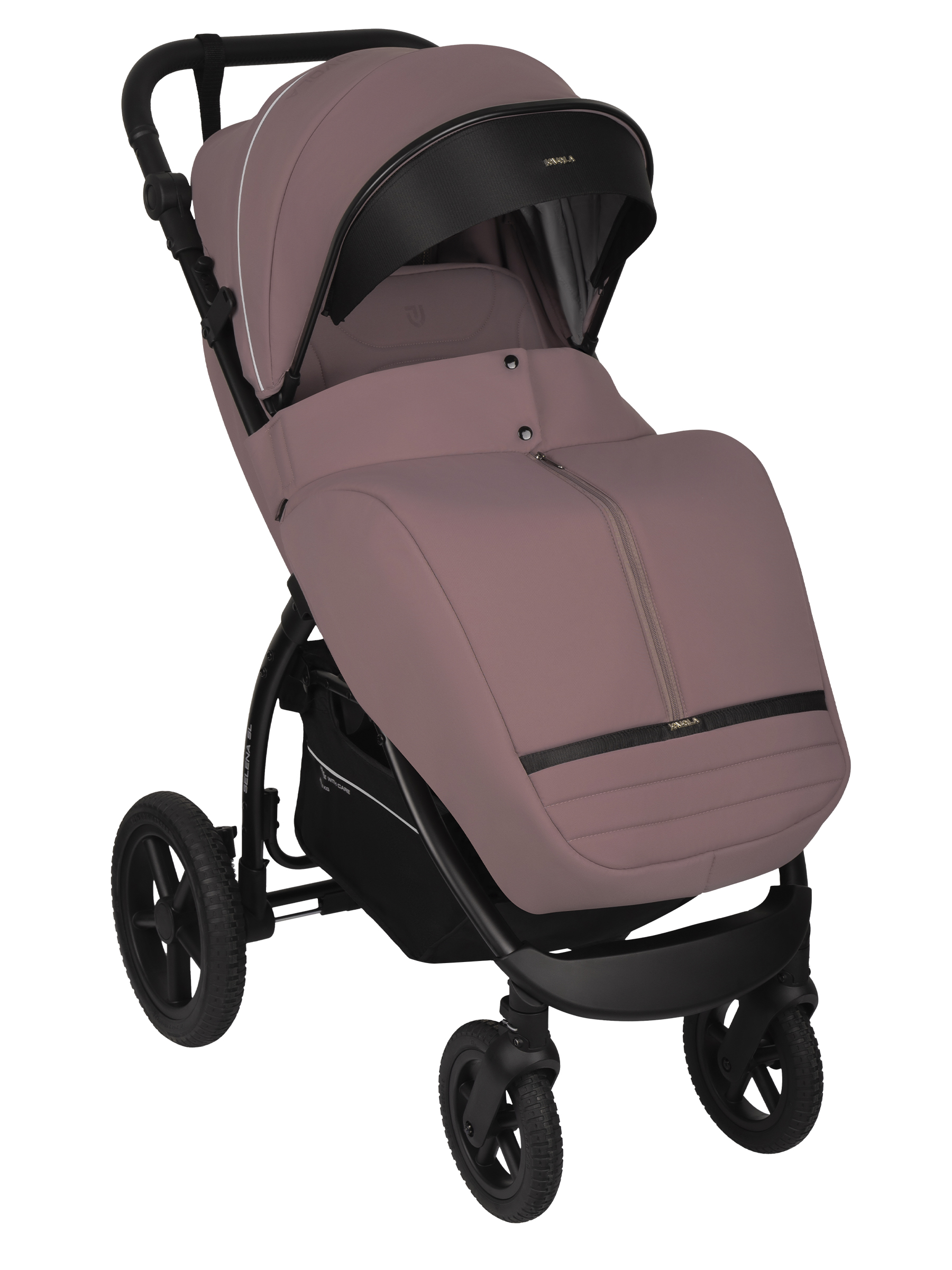 Коляска прогулочная JOVOLA Selena SL, всесезонная розовый - фото 2