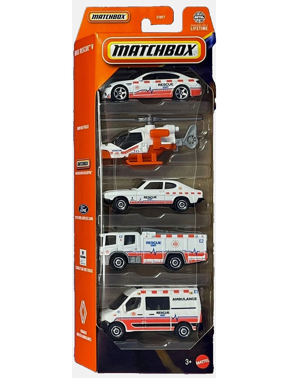 Игровой набор Matchbox MBX Rescue V 1:64 C1817/JBX25 - фото 1
