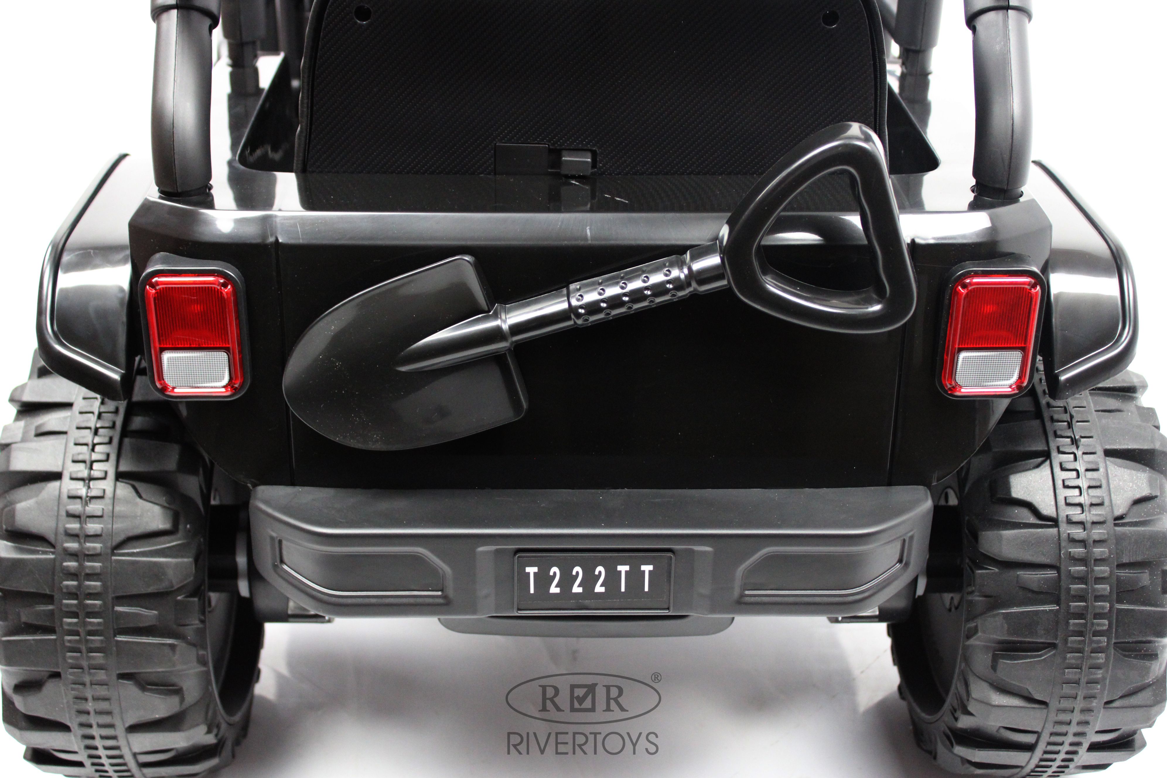 Электромобиль RIVERTOYS T222TT-4WD-BLACK С пультом ДУ - фото 9