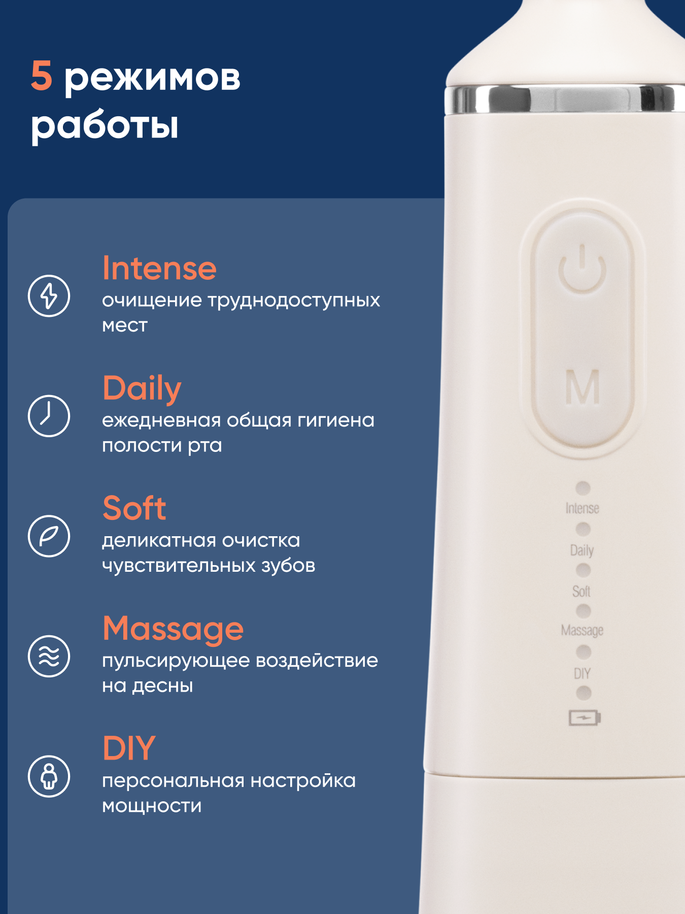 Ирригатор CS MEDICA импульсный 5 реж. - фото 4