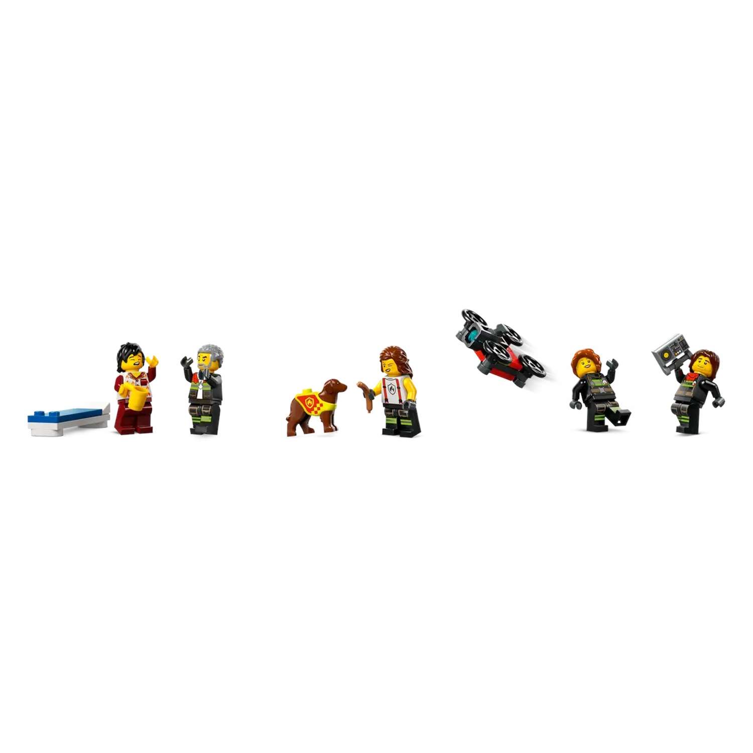 Конструктор LEGO City Пожарная часть с машиной блочный - фото 7