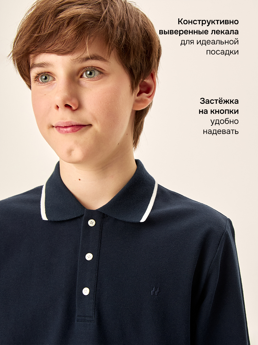Поло NIKASTYLE 4ш72326 синий - фото 4