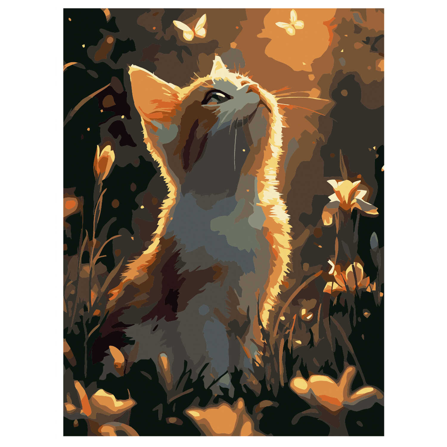 Картина по номерам Феникс + Котенок - фото 2