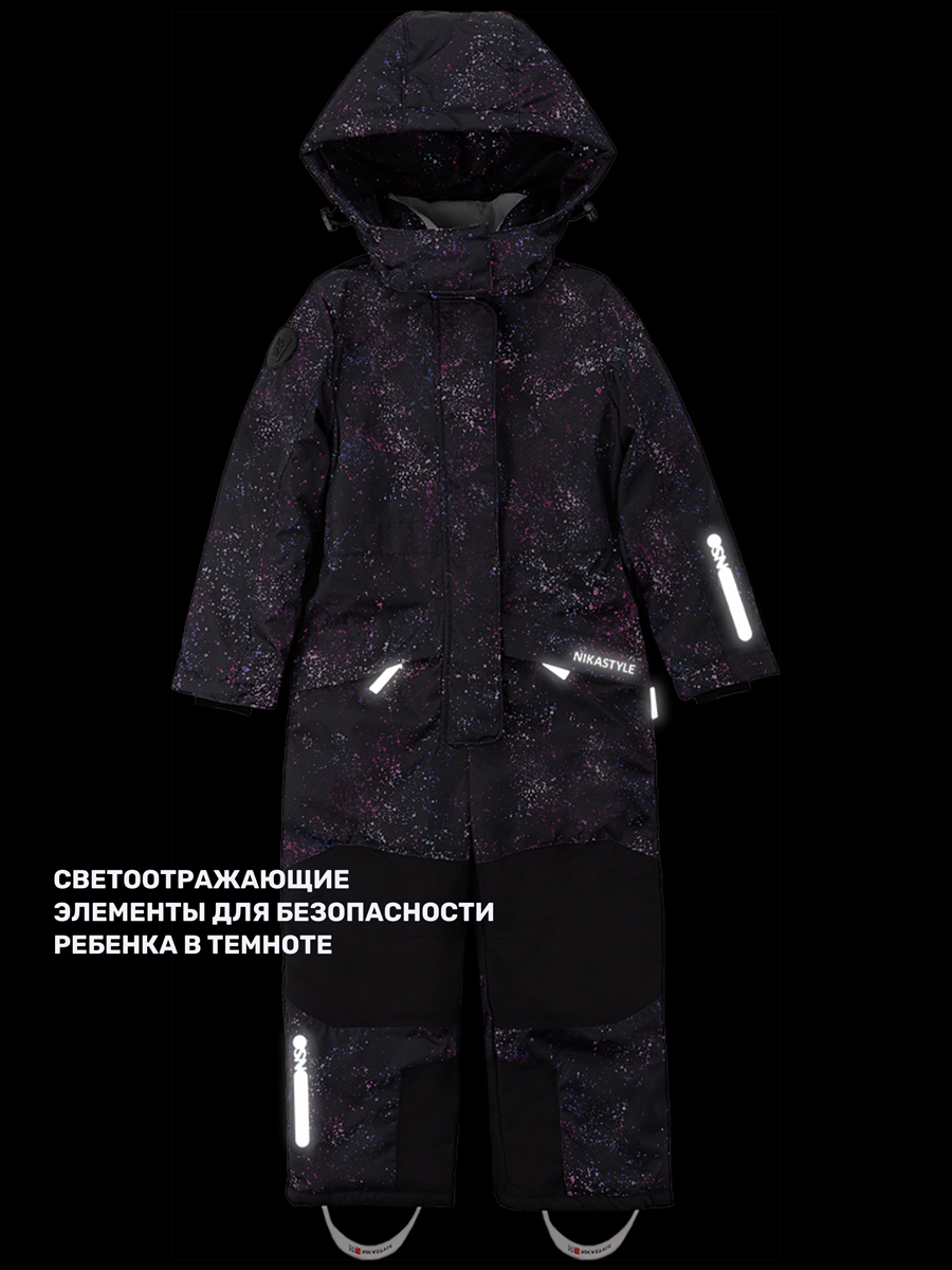 Комбинезон NIKASTYLE 8з5224 черный/фуксия - фото 14