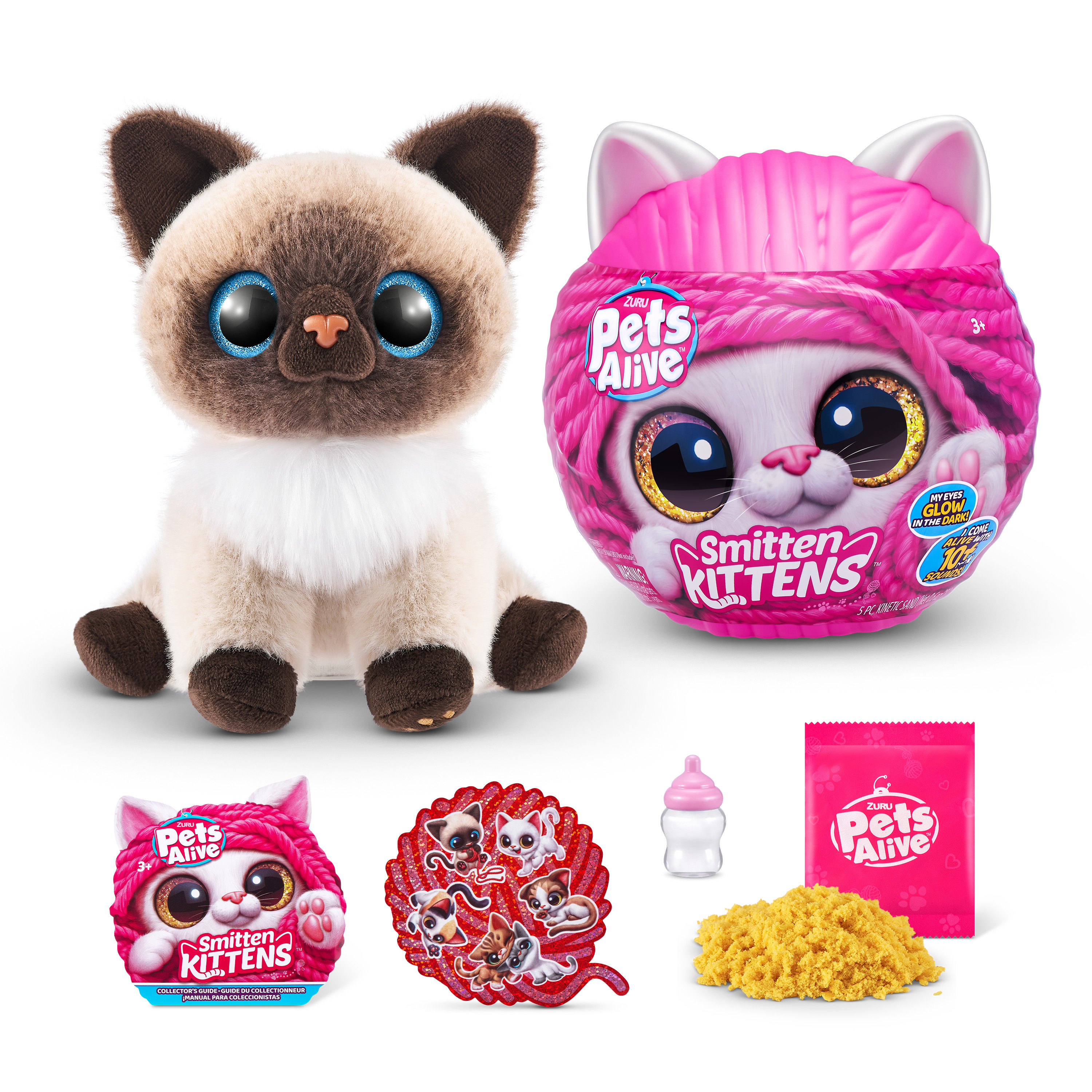 Игрушка мягкая Zuru Pets Alive котик Smitten Kittens - фото 10