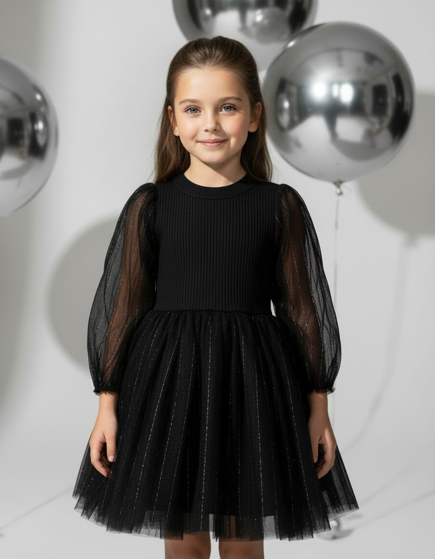 Платье Artcher kids Dress001black - фото 9