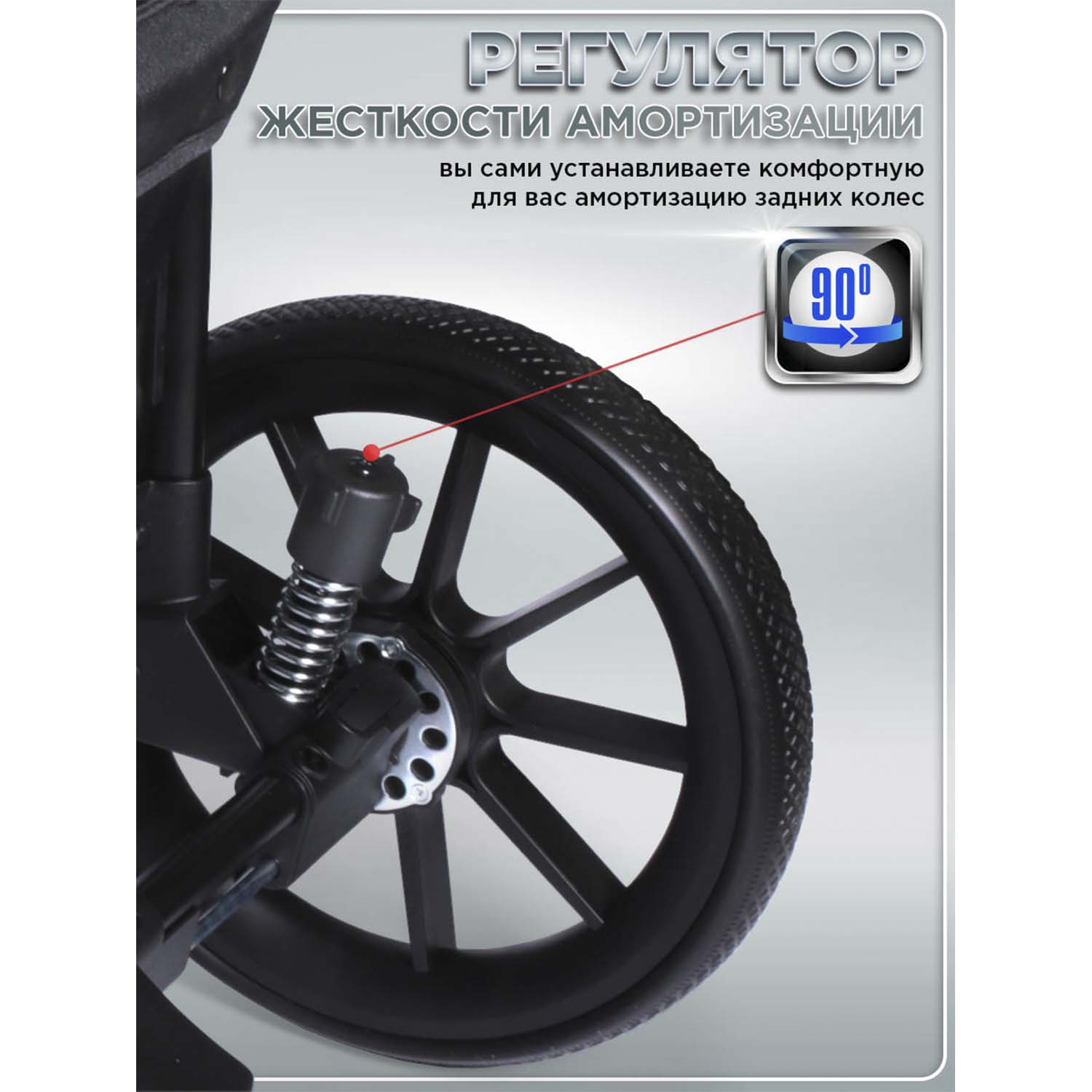 Коляска прогулочная BabyCare Venga Дымчатый Изумруд голубой - фото 4