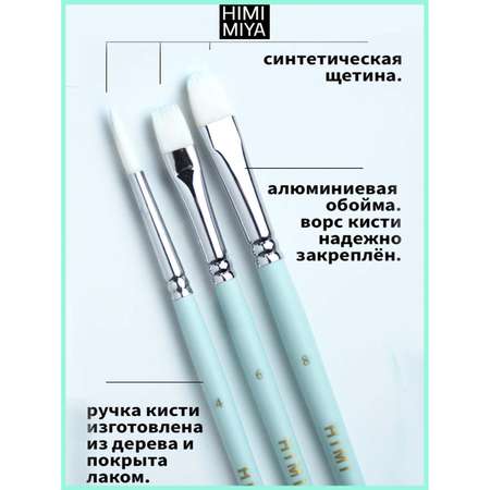 Кисть HIMI MIYA 3 шт. (синтетика)