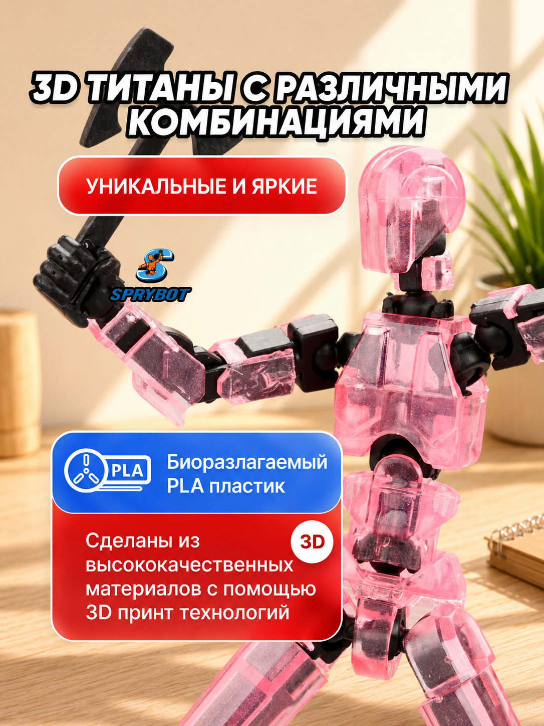 Фигурка TrendToys Сборные шарнирные роботы 6шт - фото 5
