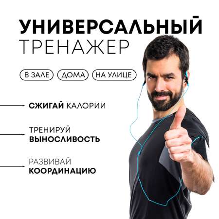 Скакалка YourLine скоростная с подшипниками черная