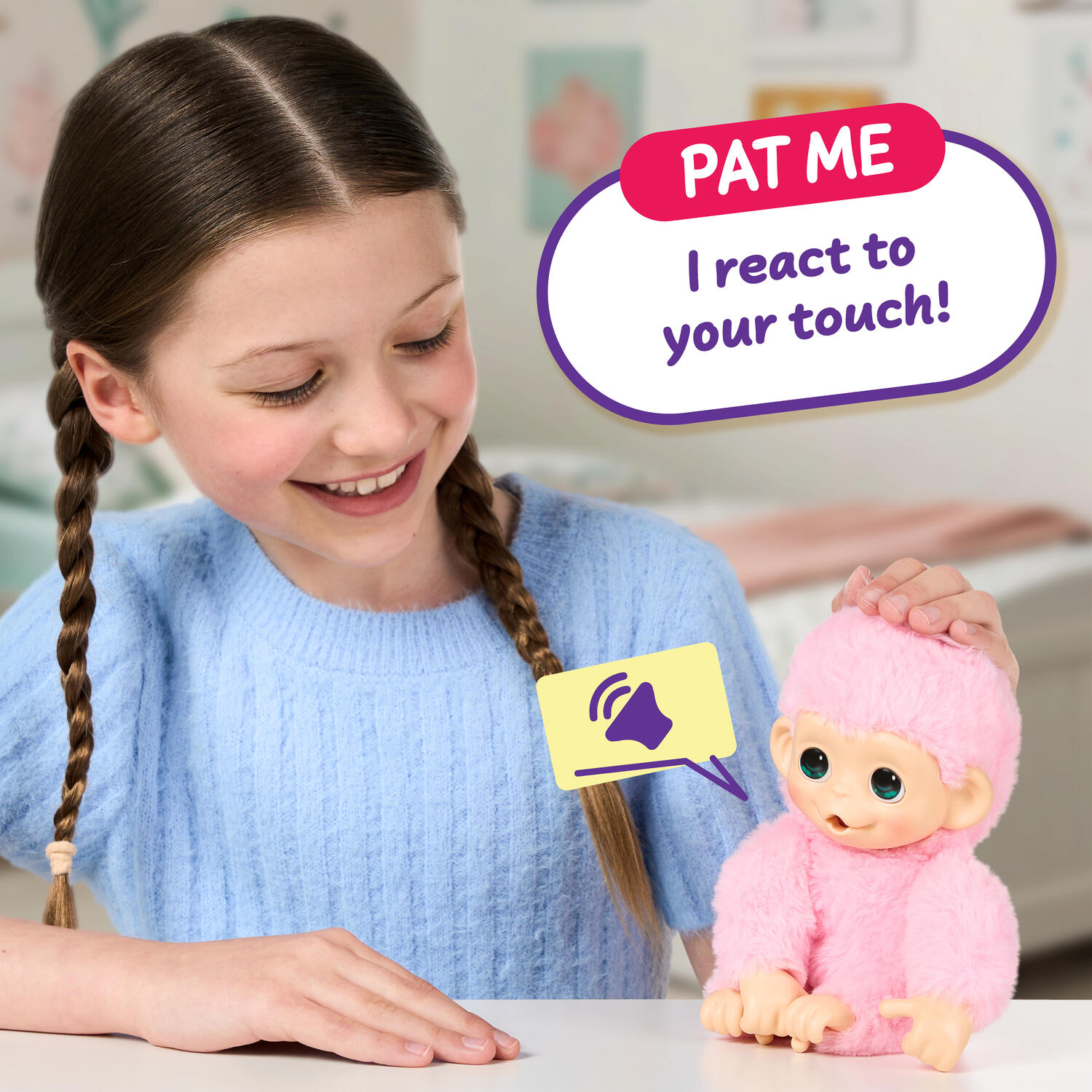 Игрушка Moose Llp+Wp Обезьянка розовая - фото 5