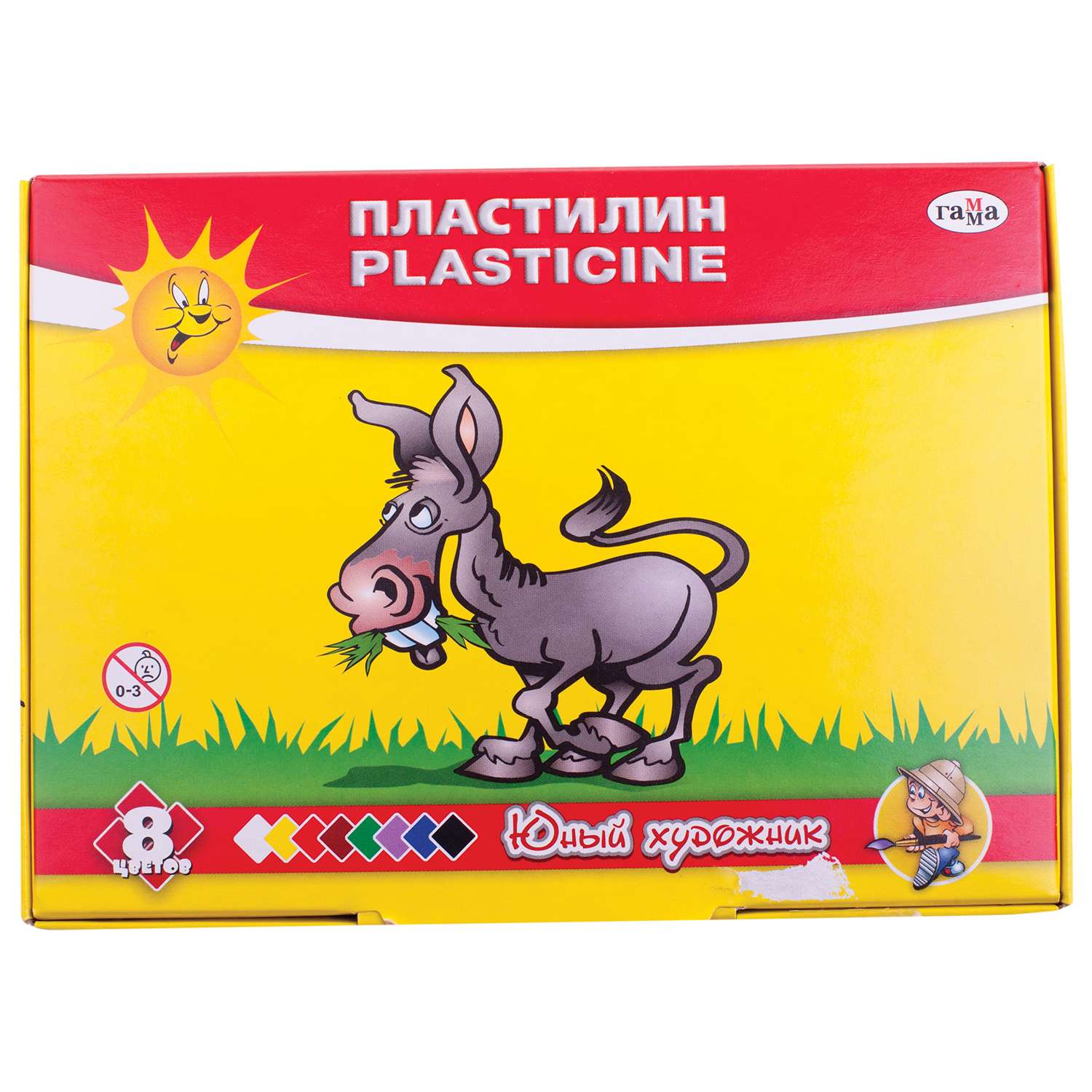 Пластилин ГАММА 8 цв. - фото 1