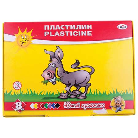 Пластилин ГАММА 8 цв.