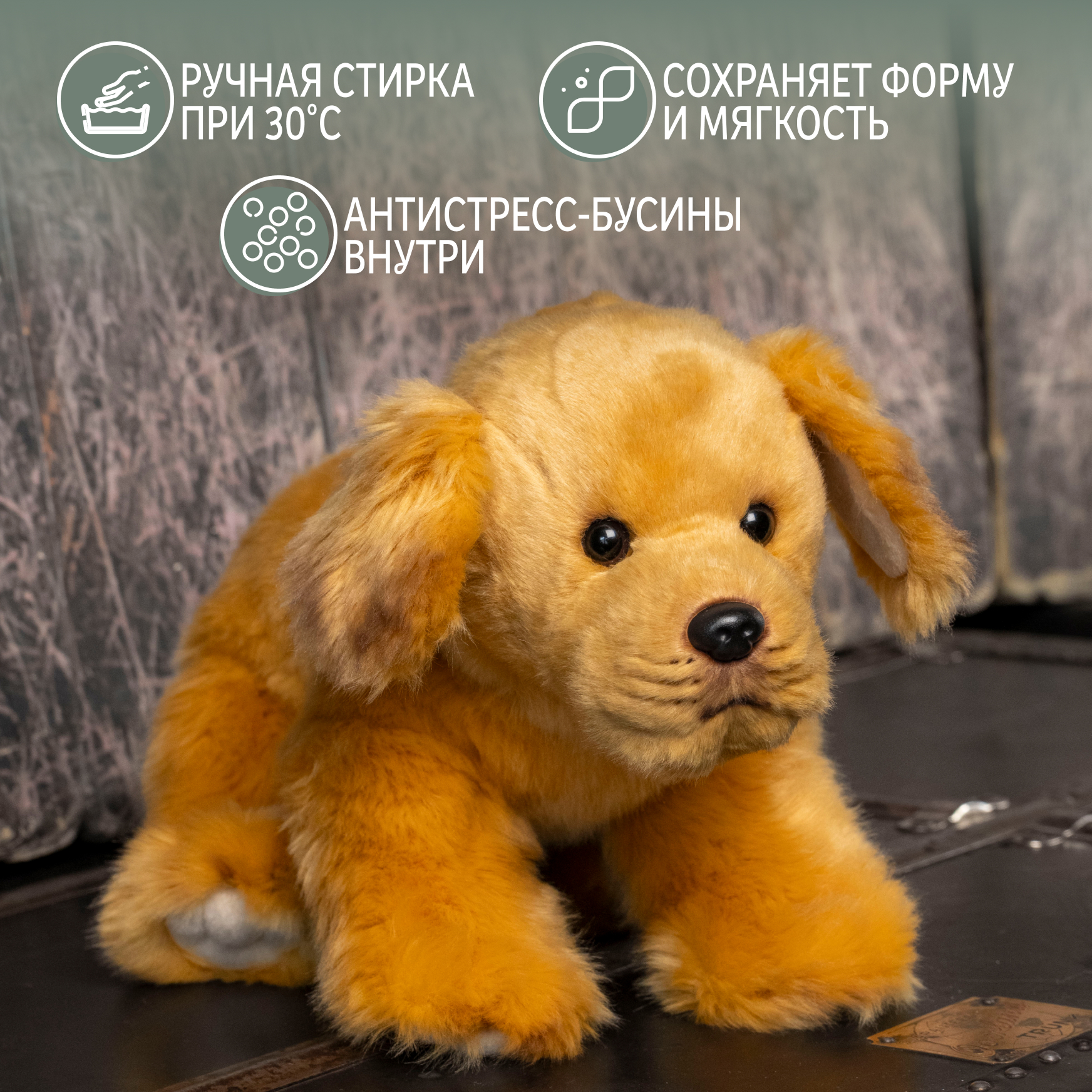 Мягкая игрушка Gulliver собачка Золотой ретривер 27 см - фото 5