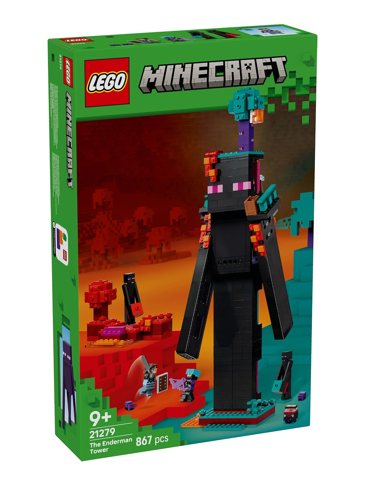 Конструктор LEGO Minecraft Башня Эндермена 867 дет. - фото 1