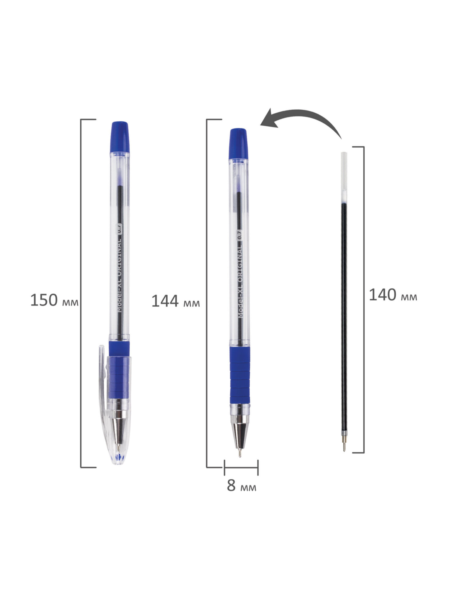 Ручка шариковая Brauberg 12 шт. - фото 15