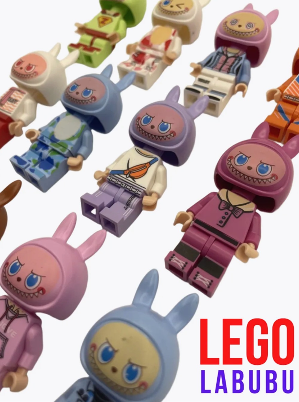 Игровой набор ТОТОША фигурки ЛАБУБУ для Лего, 12 шт - фото 5