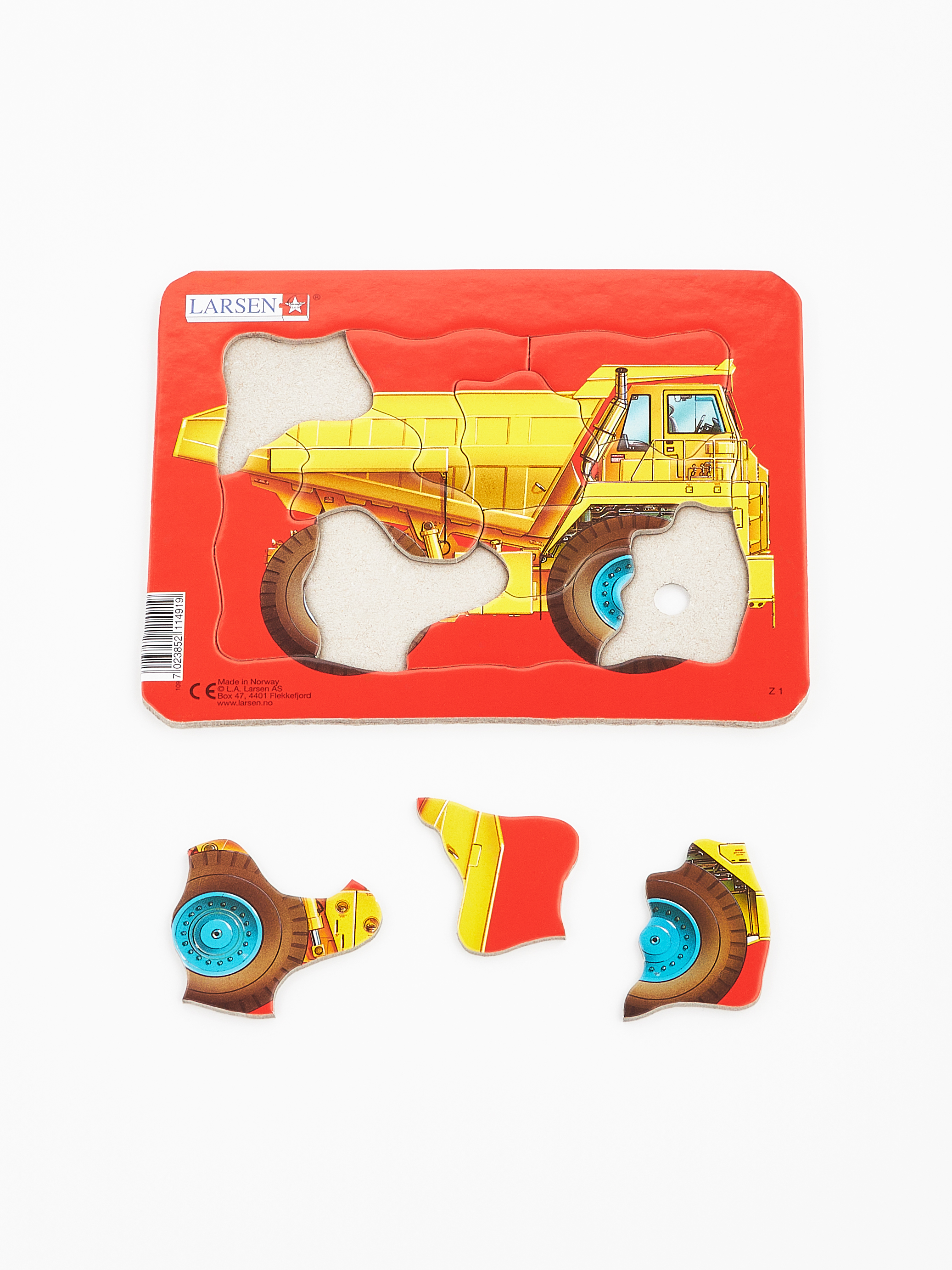 Пазл Larsen Трактор, самосвал 10 элементов классический - фото 5