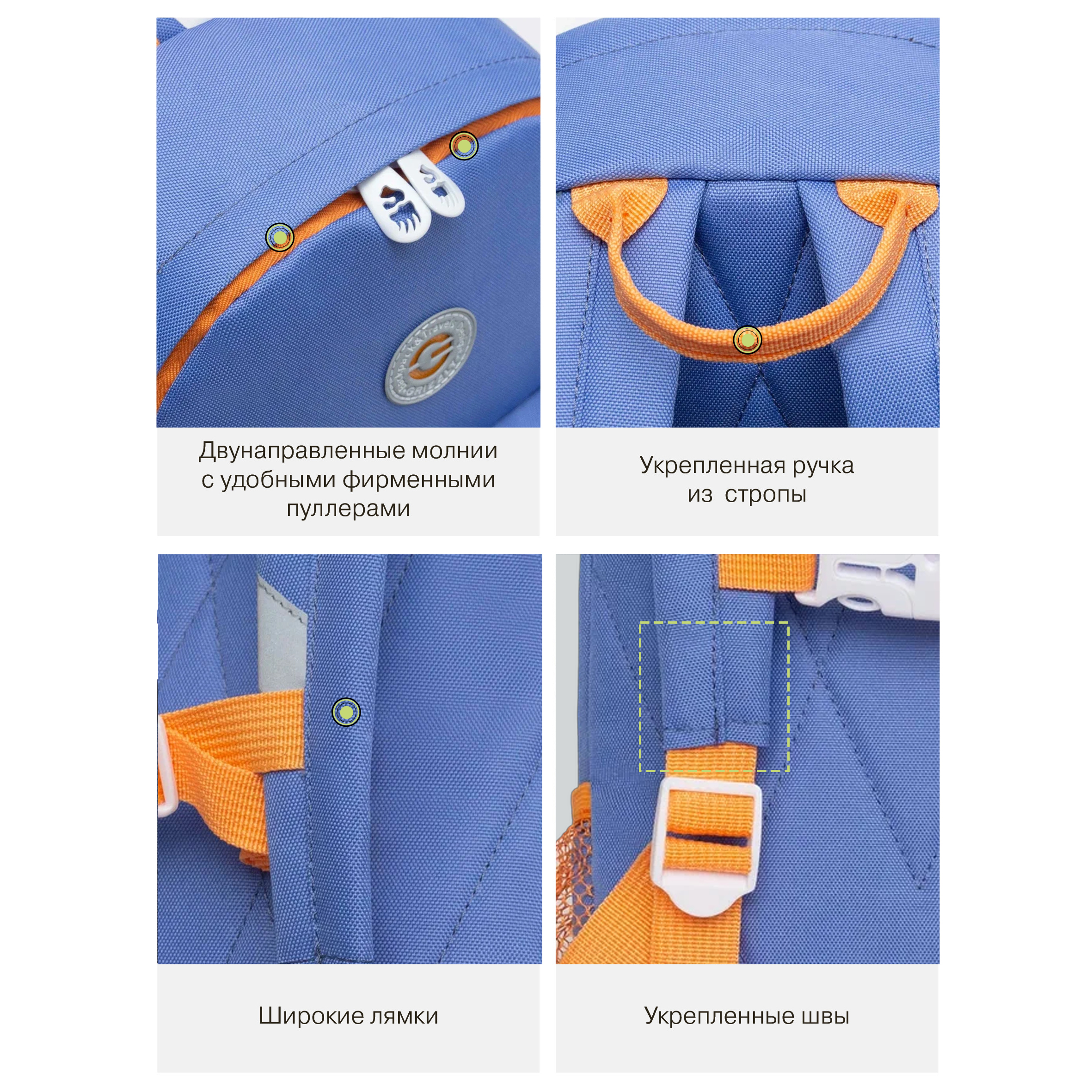 Рюкзак дошкольный Grizzly для девочки - фото 12