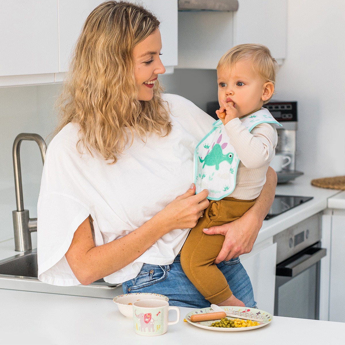Нагрудник Babyono текстиль 1 шт. в ассортименте - фото 4