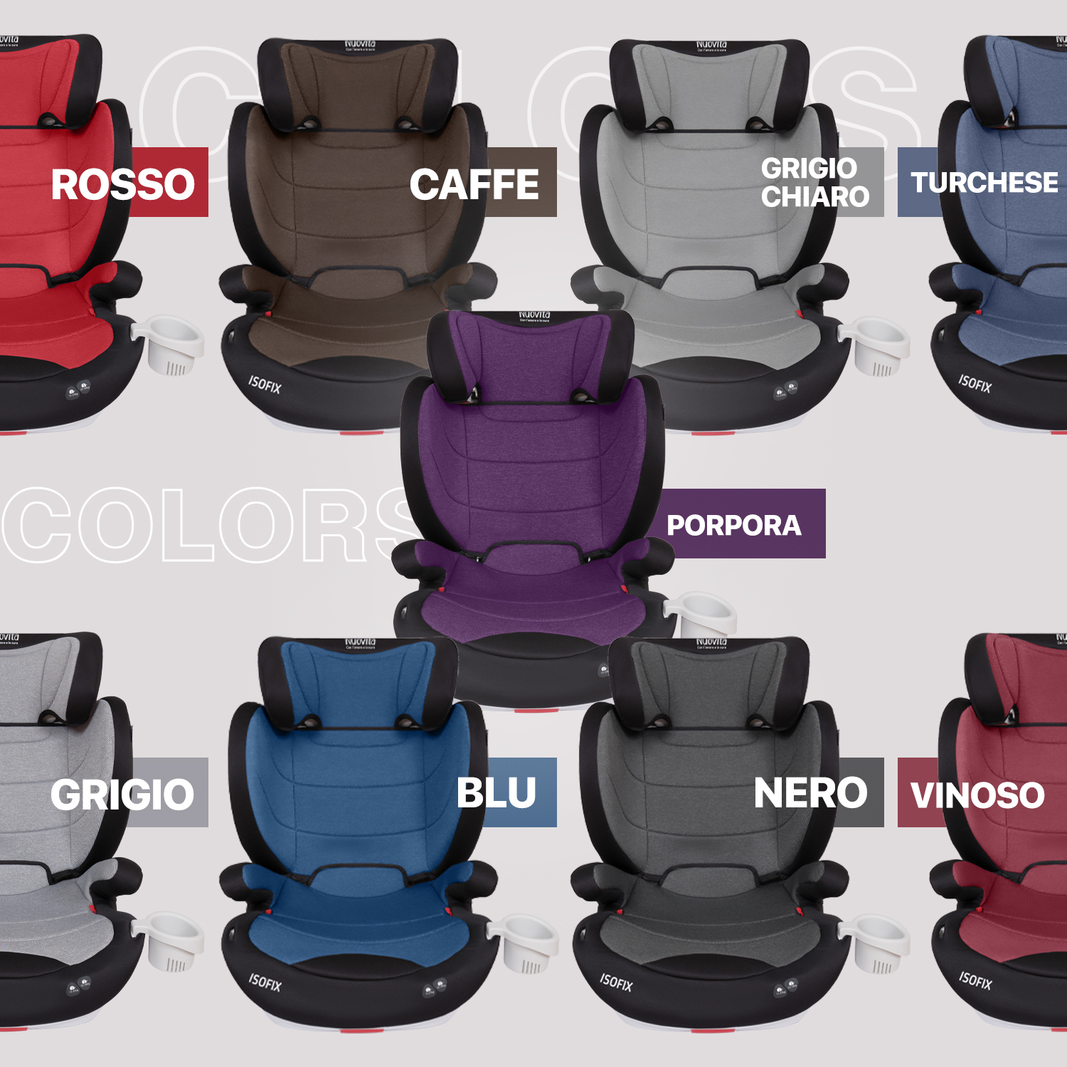 Автокресло Nuovita Isofix 2/3 (15-36 кг) бирюзовый - фото 10